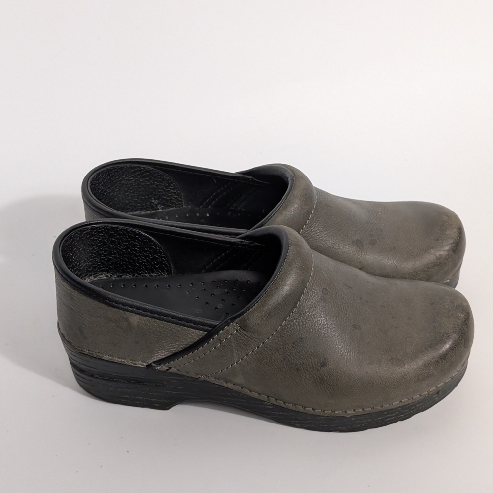 Dansko Green Leather Mules
